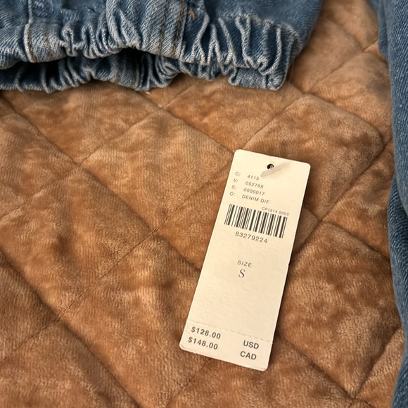 Maeve Cropped Jean Jacket Size Small NWT - Picture 3 of 7